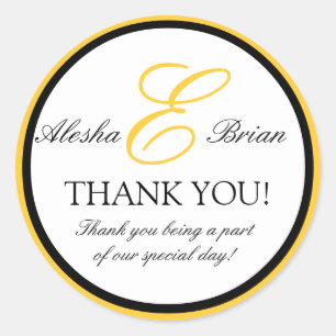 Monogramme E WeddingMerci Stickers