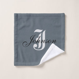 Monogramme élégant en gris blanc personnalisé