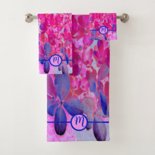 Monogramme Élégant Hydrangée Florale