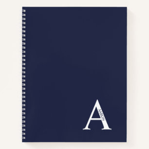 Monogramme élégant personnalisé et Carnet de nom