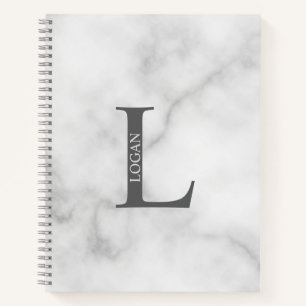 Monogramme élégant personnalisé et Carnet de nom
