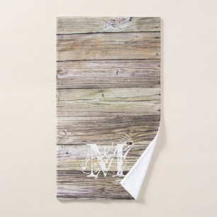 Monogramme en bois rustique
