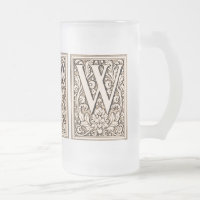 Monogramme encadré 'W'- Mug
