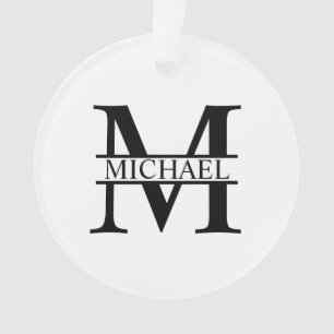 Monogramme et nom personnalisés