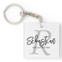 Monogramme et nom personnalisés