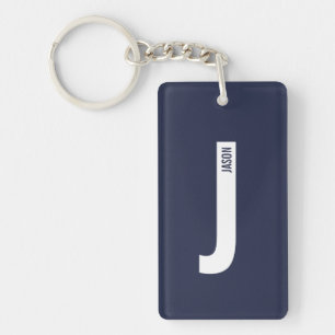 Monogramme et nom personnalisés gras modernes