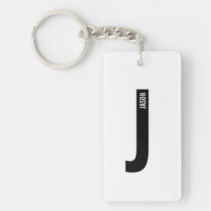 Monogramme et nom personnalisés gras modernes
