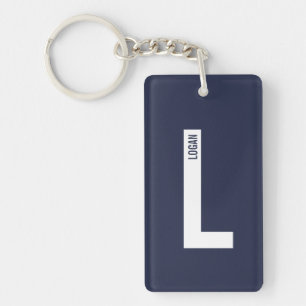 Monogramme et nom personnalisés gras modernes