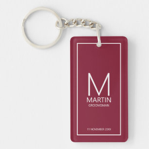 Monogramme et nom personnalisés Groomsmen