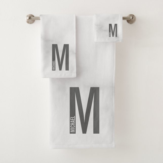 Monogramme et nom personnalisés modernes (En situation)