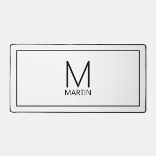 Monogramme et nom personnalisés modernes