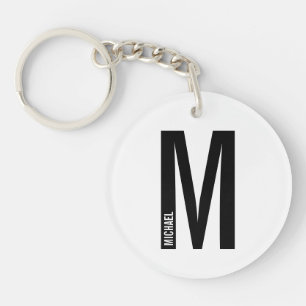 Monogramme et nom personnalisés modernes