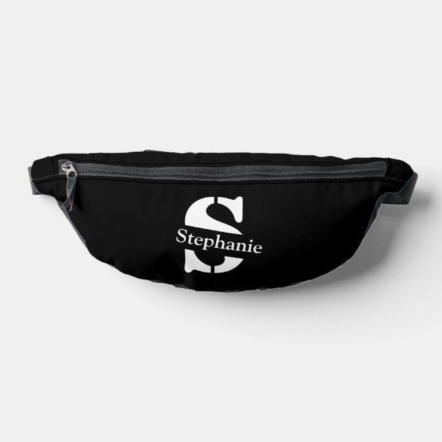 Monogramme et nom professionnel simple classique (Poser)