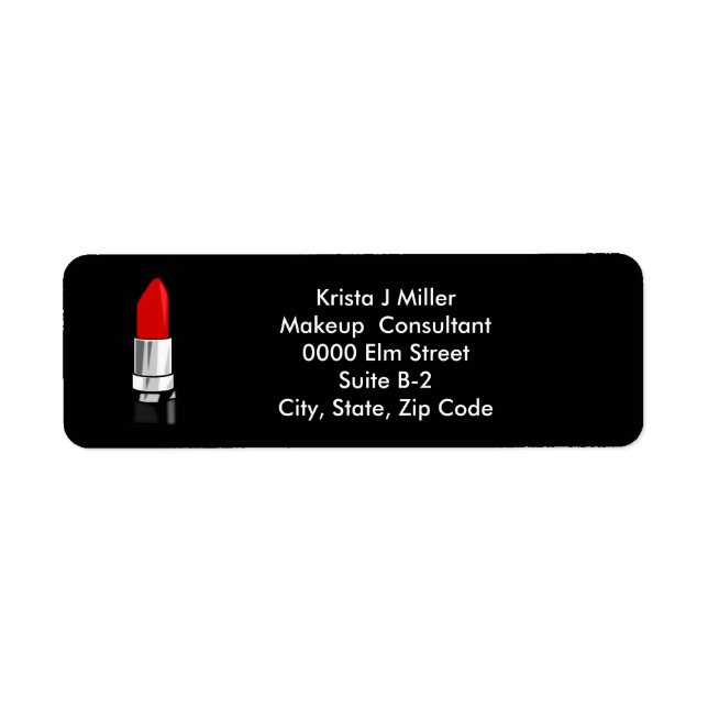 Monogramme Étiquette de adresse professionnel/pers (Devant)