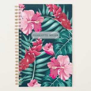 Monogramme exotique Été Design floral