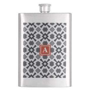 Monogramme Flacon classique Motif noir et blanc
