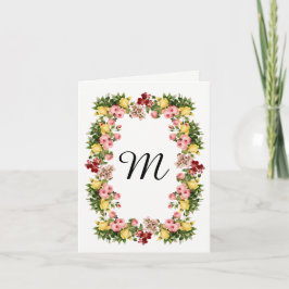 Monogramme floral