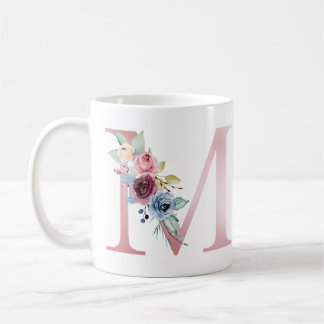 Monogramme floral M Mug