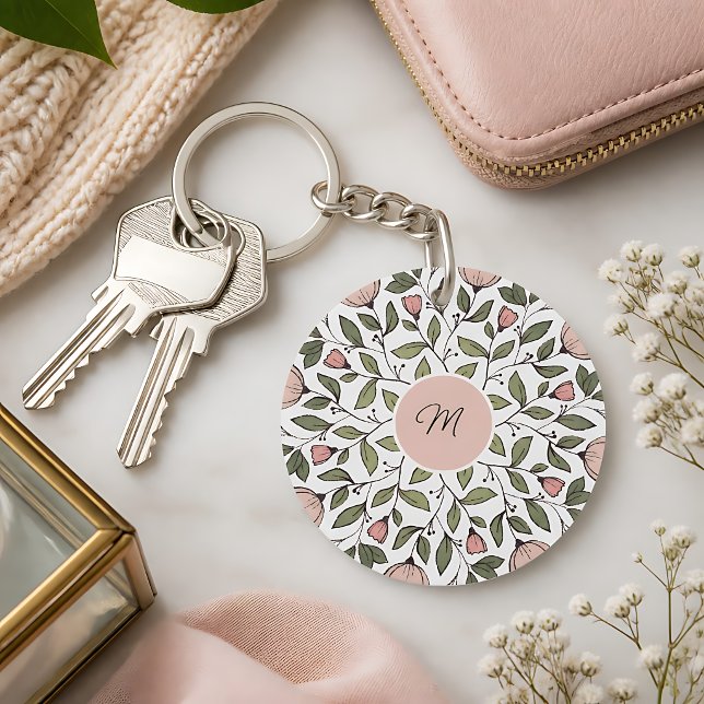 Monogramme floral sur mesure délicat (Créateur téléchargé)
