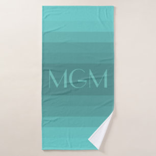 Monogramme géant de gradation d'aqua