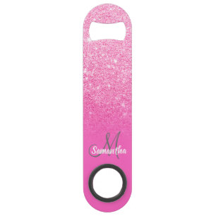 Monogramme giri moderne rose vif parties scintilla