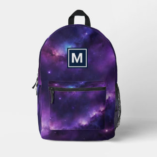 Monogramme Girly Stars Galaxy sac à dos