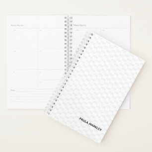Monogramme gris clair simple Motif moderne