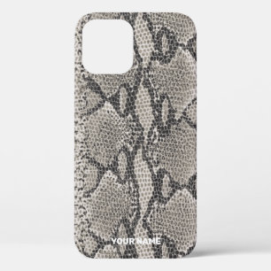 Monogramme Gris Snakeskin Coque-Mate coque iphone