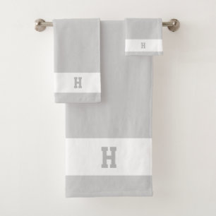 Monogramme H sur gris clair et blanc