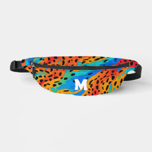 Monogramme Imprimé Animal Coloré Abstrait Cool