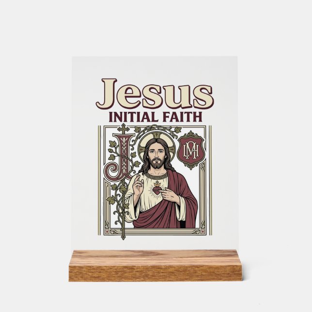 Monogramme initial de Jésus Foi Monogramme initial (Recto)