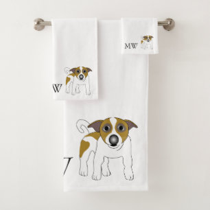 Monogramme Jack Russell Terrier Chien Conception