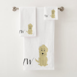 Monogramme Jaune Goldendoddle Design chien