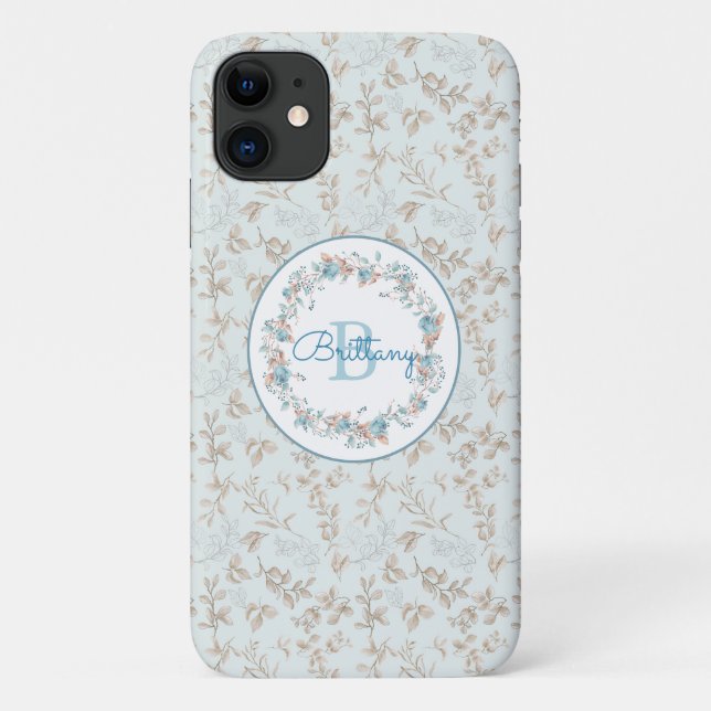Monogramme - lettre B, Coque personnalisé-coque ip (Dos)