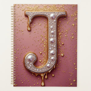 Monogramme Luxueux Lettre J Or