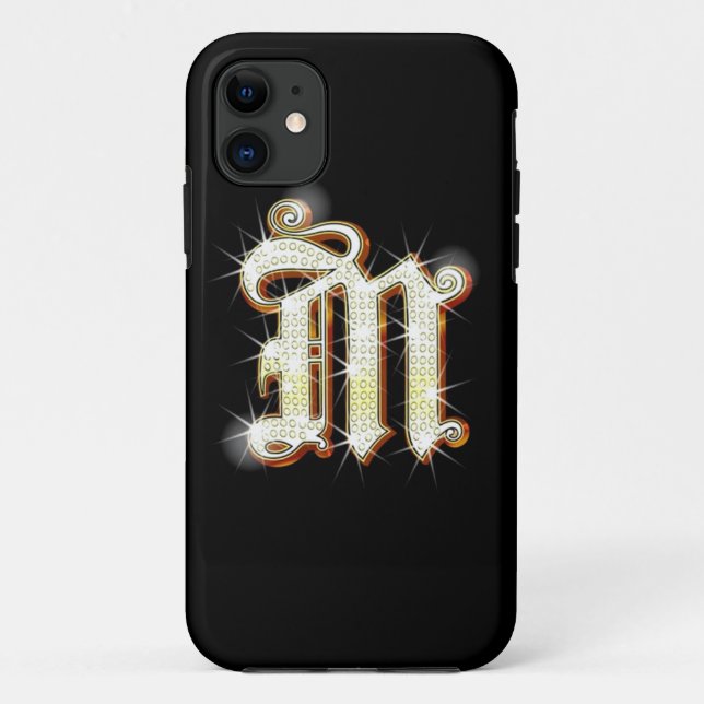 Monogramme M iPhone 5 Coque (Dos)