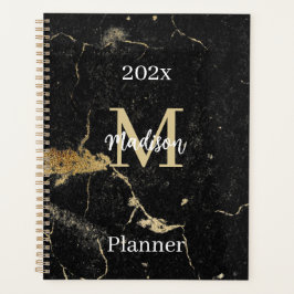 Monogramme Marbre noir d'or initial non daté 2024
