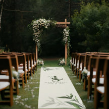 Monogramme Mariage Coureur à l'île - Tapis avec in