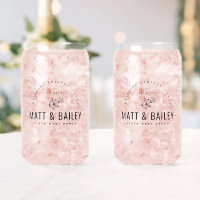 Monogramme Mariage de fleurs modernes
