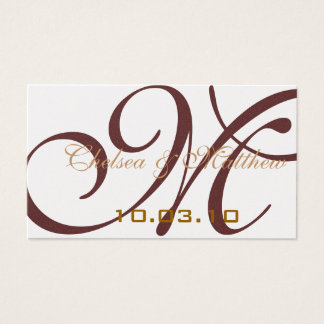 Monogramme Mariage Favor Hang Tags