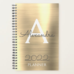 Monogramme métal d'or 2022 Élégant