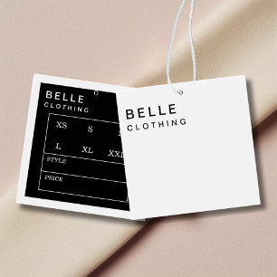 Monogramme minimal Moderne Business Hang tag