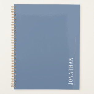 Monogramme minimaliste bleu