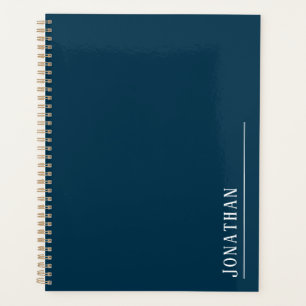 Monogramme minimaliste bleu
