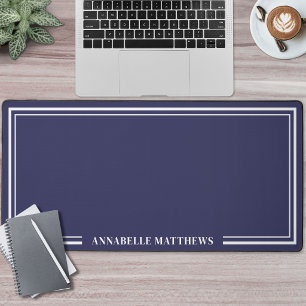 Monogramme Minimaliste Bleu Marine