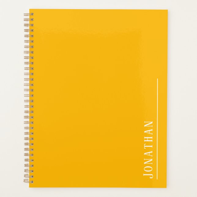 Monogramme minimaliste jaune (Devant)