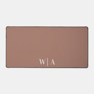Monogramme minimaliste Mocha Mousse Beige Preppy
