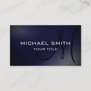 Monogramme minimaliste moderne Carte de visite sim