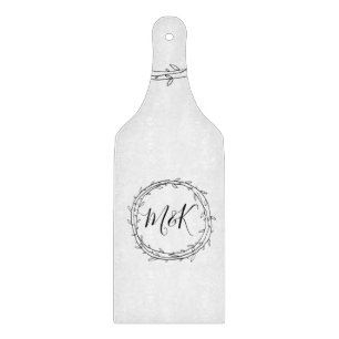 Monogramme mit personalisiertem Namen Schneidebrett