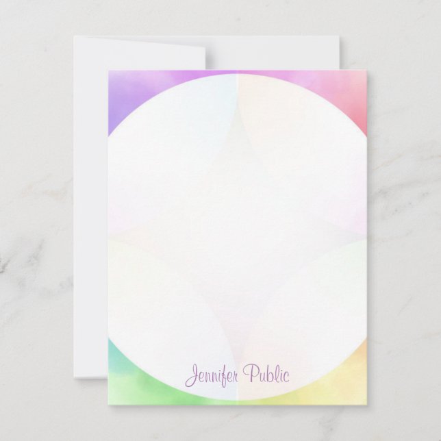 Monogramme Modèle Moderne Élégante Calligraphie (Devant)